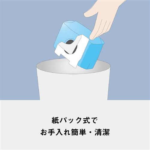 パナソニック MC-PJ240G-W 紙パック式キャニスター掃除機 パワーブラシ