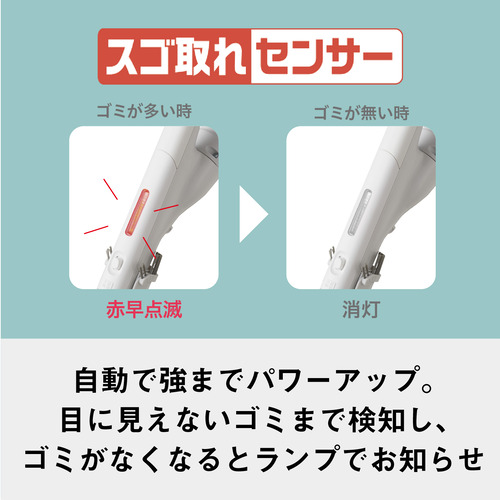 【期間限定ギフトプレゼント】パナソニック MC-JP890K-W 紙パック式キャニスター掃除機 スゴ取れセンサー搭載 ホワイト