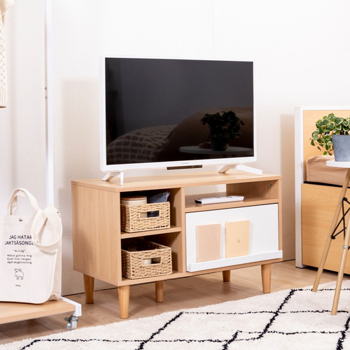 ヤマダオリジナル テレビボード (24-32型用) ナチュラル／ホワイト の