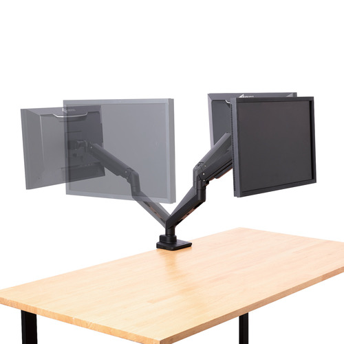 エレコム DPA-SL08BK モニターアーム シングル ガススプリング式 17~49インチ 2~20kg対応 5軸 ブラック_10