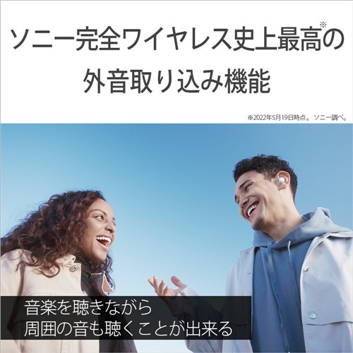 ソニー ワイヤレス イヤホン 左右分離 ノイズキャンセリング IPX4 最大30時間 USB-C LinkBuds S WF-LS900NBC ブラック系_7