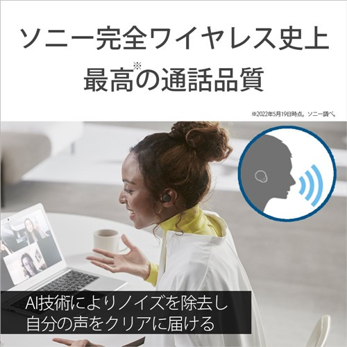 ソニー ワイヤレス イヤホン 左右分離 ノイズキャンセリング IPX4 最大30時間 USB-C LinkBuds S WF-LS900NBC ブラック系_9