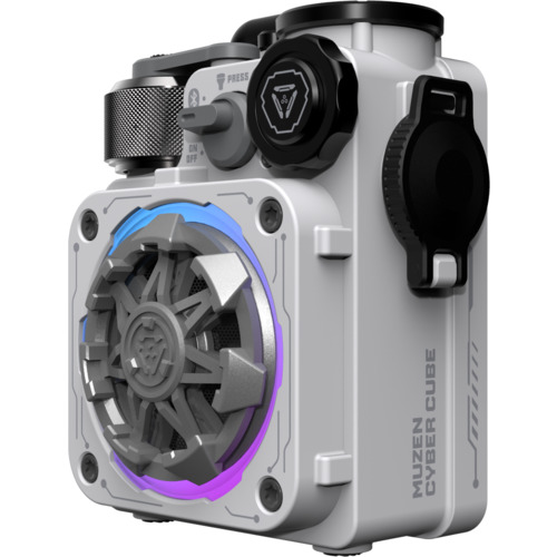 MUZEN MWPVXLIPMW Bluetoothスピーカー CYBERCUBE Premium ホワイト