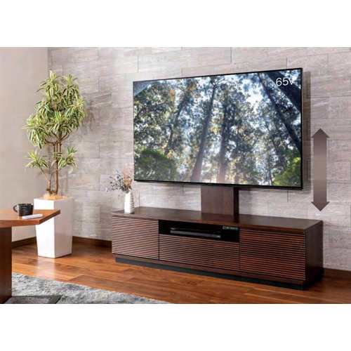 ヤマダセレクト YTB4975DLB1 収納付電動昇降TVスタンド ブラウン 