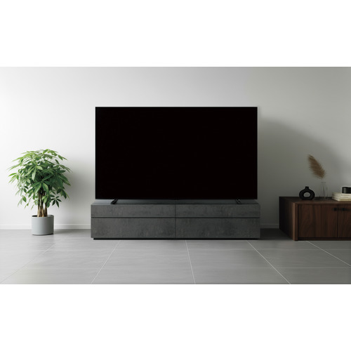 深井無線工業 FTA2000S テレビ台 幅2000ｍｍの大型TV対応 コードマネージメントキャップ搭載 セラミックグレー_1