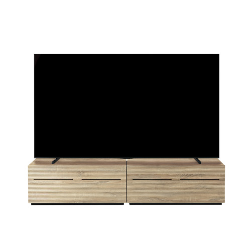 深井無線工業 FTW2000N テレビ台 幅2000ｍｍの大型TV対応 コードマネージメントキャップ搭載 無垢板ナチュラル_1