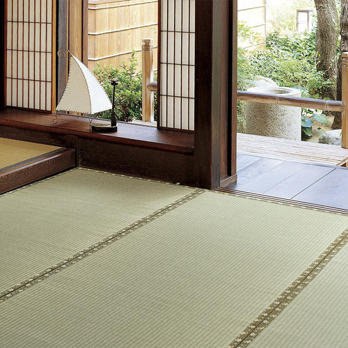 萩原 国産い草カーペット 琥珀 本間3帖