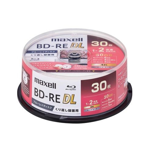 maxell BEV50WPG30SP 録画用ブルーレイディスク 50GB（2層） 30枚 