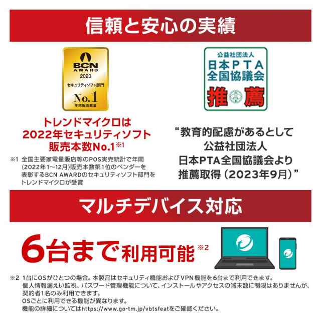 トレンドマイクロ ウイルスバスター トータルセキュリティ スタンダード 3年版 PKG TICEWWJGXSBUPN3701Zの通販はau PAY  マーケット - キムラヤ au PAY マーケット店 | au PAY マーケット－通販サイト