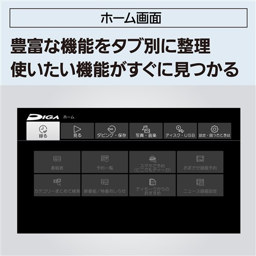 パナソニック DMR-2W103 ブルーレイディスクレコーダー ディーガ 1TB 2番組同時録画