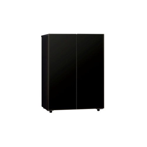 AQUA 冷蔵庫 72L 観音開き 2ドア 幅60cm 家具調デザイン 静音省エネ AQR-FD7P(K) ブラック系_3