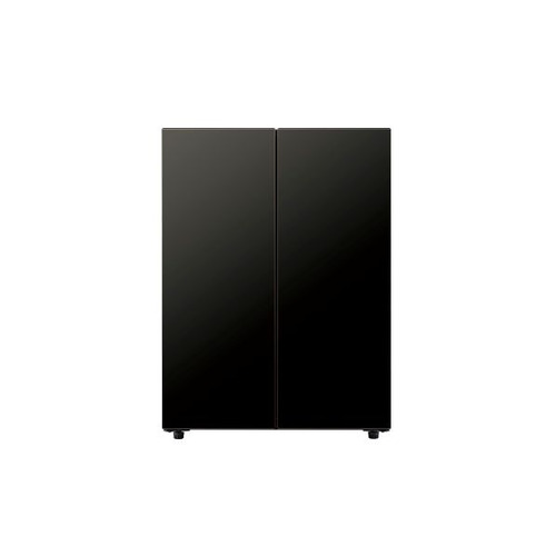 AQUA 冷蔵庫 72L 観音開き 2ドア 幅60cm 家具調デザイン 静音省エネ AQR-FD7P(K) ブラック系_4