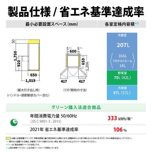 【無料長期保証】シャープ SJ-PW37P-W プラズマクラスター冷蔵庫 両開き 3ドア 374L シルキーマットオフホワイトの通販は