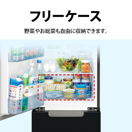 シャープ 冷蔵庫 152L 左右付替 2ドア 幅49.5cm 一人暮し向け ガラス