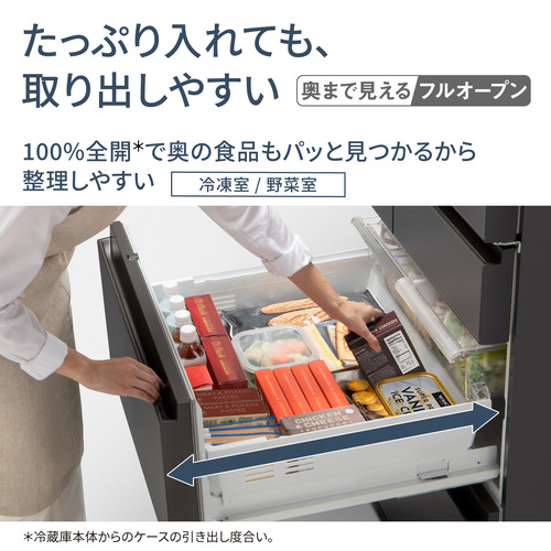 無料長期保証】パナソニック 冷蔵庫 601L 観音開き 6ドア 幅68.5cm 