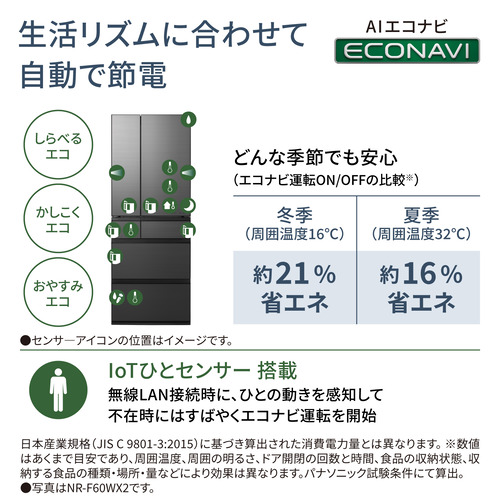 無料長期保証】パナソニック 冷蔵庫 551L 観音開き 6ドア 幅68.5cm