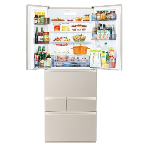 【無料長期保証】東芝 冷蔵庫 551L 6ドア 観音開き 幅 68.5cm 摘みたて野菜室 速鮮チルド ベジータ GR-Y550FK(EC) ゴールド系