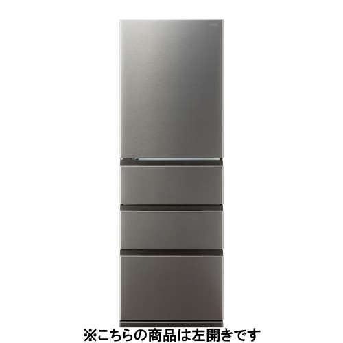 AQUA 冷蔵庫 362L 左開き 4ドア 幅60cm 大容量冷凍室 省エネ設計 AQR-36AL(DS) シルバー系