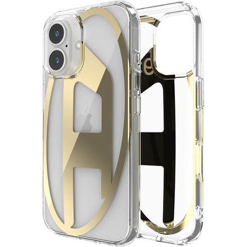 DIESEL iPhone 16 DIESEL Oval D Mirror Clear Case FW24 clear／gold 60135の通販は 4,637円