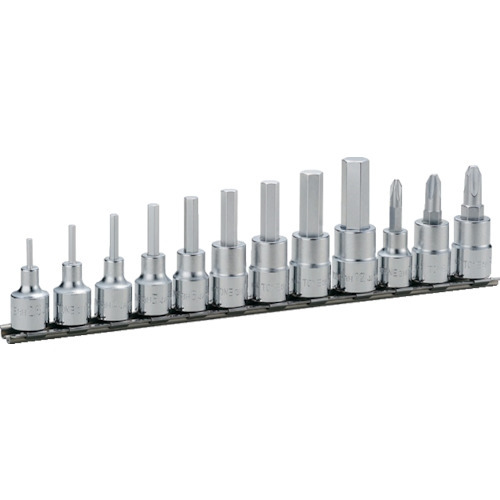 TONE ヘキサゴンソケットセット(ホルダー付) 12pcs 差込角9.5mm HH312
