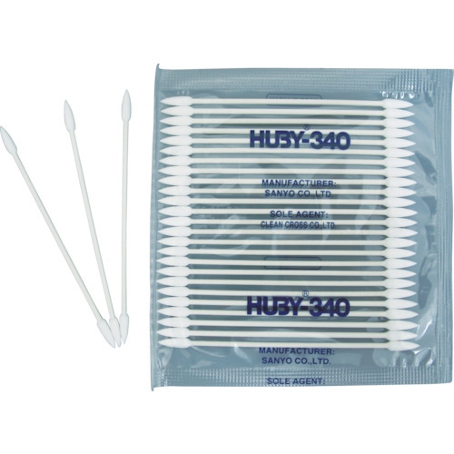 HUBY 3インチ 工業用綿棒(先端コーン型/シャープポイントスリム) BB-003MB (5000本入)BB-003MB