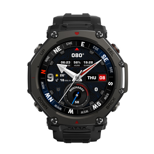 Amazfit sp170078-C239 T-Rex 3 Pro 48mm スマートウォッチ MIL規格準拠 10ATM防水 タクティカルブラック