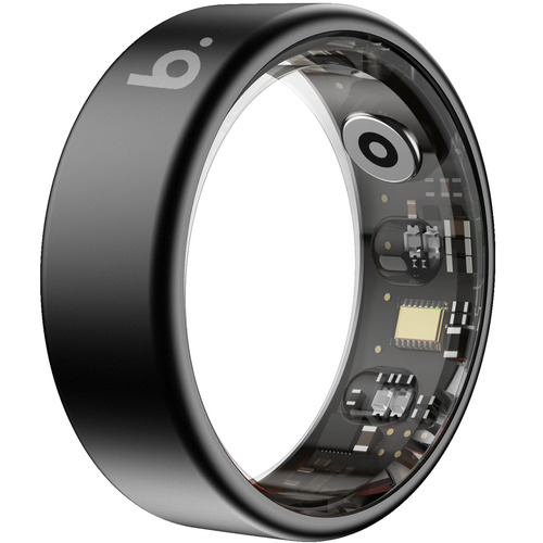 b.ring B085TNBK2 G2モデル スマートリング チタン AI 健康管理 睡眠管理 サイズ 8 b.ring G2 Bluetooth対応 ブラック