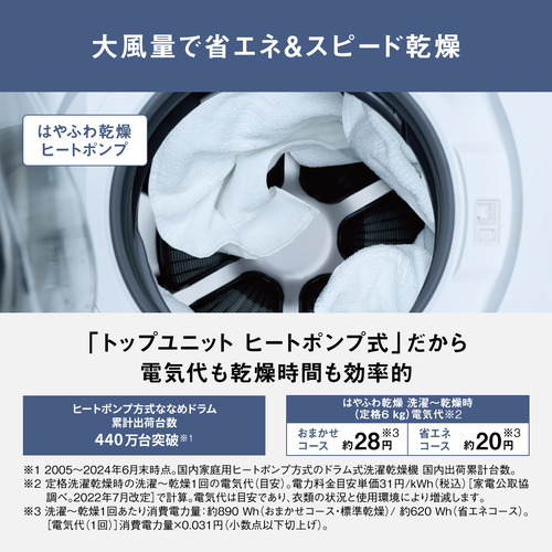 無料長期保証】パナソニック ドラム式洗濯乾燥機 洗濯12.0kg 乾燥6.0kg