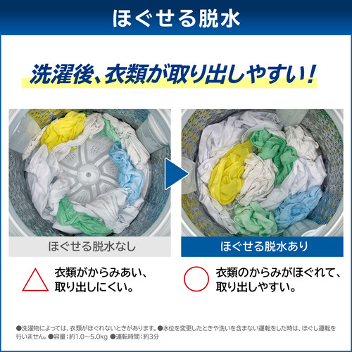 東芝 全自動洗濯機 洗濯：9.0kg 簡易乾燥 幅60cm ウルトラファインバブル洗浄 Ag＋抗菌水 自動お掃除 AW-9DH5(W) ホワイト系