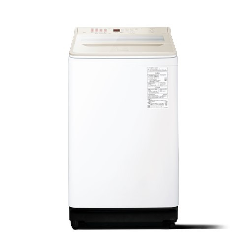 パナソニック 全自動洗濯機 洗濯：10.0kg 簡易乾燥 幅59.9cm スゴ落ち泡洗浄 パワフル立体水流 AIエコナビ NA-FA10H5-N ベージュ系