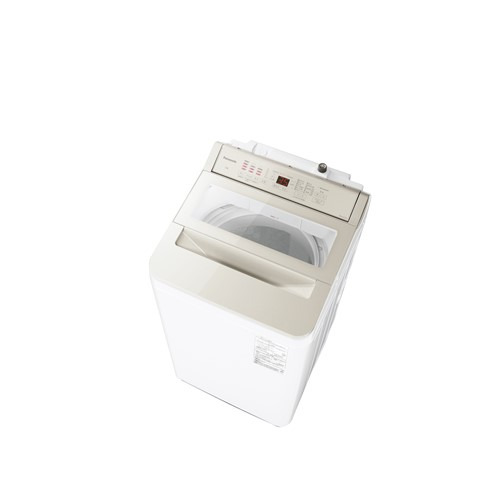 パナソニック 全自動洗濯機 洗濯：7.0kg 簡易乾燥 幅56.4cm スゴ落ち泡洗浄 パワフル立体水流 AIエコナビ NA-FA7H5-C ベージュ系