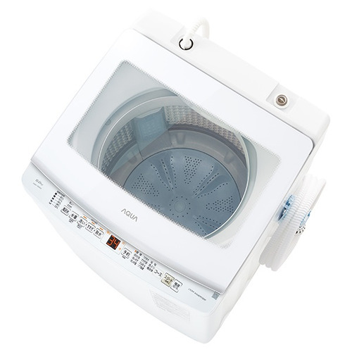 AQUA 全自動洗濯機 洗濯：9.0kg 3Dパワフル洗浄 高濃度クリーン浸透RX ほぐし仕上げ AQW-V9A（W) ホワイト系