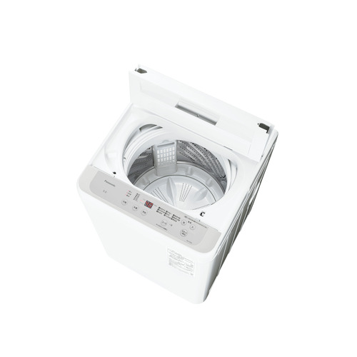 パナソニック 全自動洗濯機 洗濯：5.0kg 幅55.6cm ビッグウェーブ洗浄 立体水流 槽洗浄 NA-F5B5-H ライトグレー