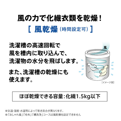 AQUA 全自動洗濯機 上開き 洗濯4.5kg 幅52.5cm 3Dアクティブ洗浄&高濃度クリーン浸透 ほぐし仕上げ AQW-S4A(W) ホワイト系_11