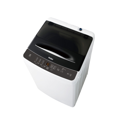 Haier 全自動洗濯機 上開き 洗濯 6.0kg 乾燥2.0kg 高濃度スパイラル洗浄 しわケア脱水 JW-U61C-K ブラック系