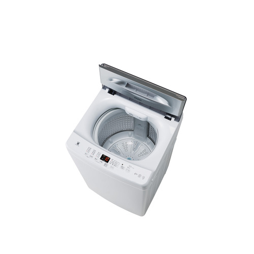 Haier インバーター洗濯機 上開き 洗濯 6.0kg 乾燥2.0kg 高濃度スパイラル洗浄 しわケア脱水 JW-UD61C-W ホワイト系