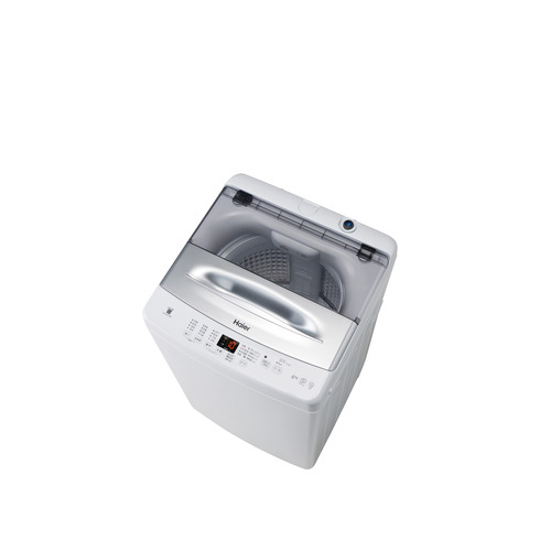 Haier インバーター洗濯機 上開き 洗濯 6.0kg 乾燥2.0kg 高濃度スパイラル洗浄 しわケア脱水 JW-UD61C-W ホワイト系