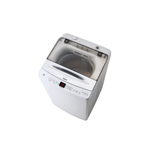 Haier インバーター洗濯機 上開き 洗濯 7.0kg 乾燥3.0kg 高濃度スパイラル洗浄 しわケア脱水 JW-UD70B-W ホワイト系