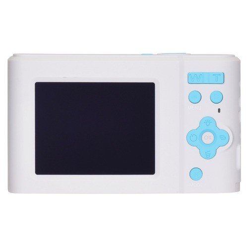 KEIYO NTDC001(WAQ) 軽量コンパクト デジタルカメラ ホワイト×アクアの通販は