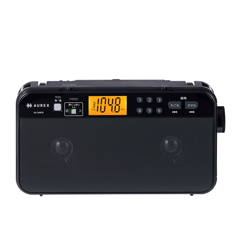 東芝 AX-SHR70(K) LEDライト付きホームラジオ 声くっきり機能搭載 高音質スピーカー おやすみタイマー付 ブラック