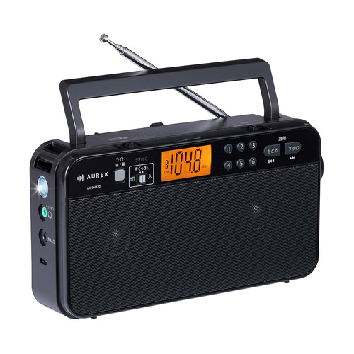 東芝 AX-SHR70(K) LEDライト付きホームラジオ 声くっきり機能搭載 高