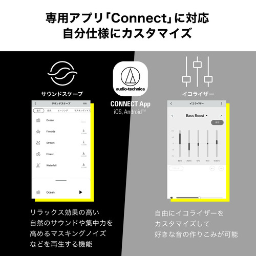 オーディオテクニカ ワイヤレス イヤホン ノイズキャンセリング IP55 最大25時間 USB-C ATH-CKS50TW2 GR グリーン系_11