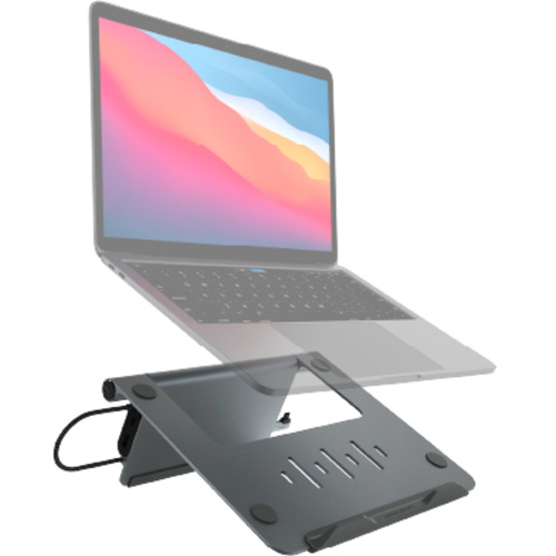 ADAM Elements AAPADHUBSTDGY 5 in 1 PCスタンド型USB-Cハブ CASA Hubs Stand グレー_2