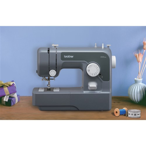 ブラザー ETX6731 コンパクト電動ミシン 3ステップ糸通し フットコントローラー付属 グレー