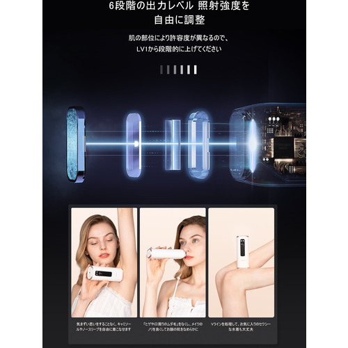 エスケイジャパン JR8 HIPL方式光脱毛器 AOKIA ホワイト_2
