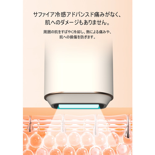 エスケイジャパン JR8 HIPL方式光脱毛器 AOKIA ホワイト_3
