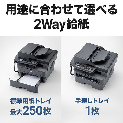 ブラザー FAX-L2800DW A4モノクロレーザー複合機 (FAX／無線・有線LAN