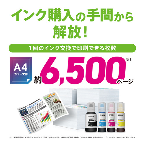 EPSON EW-M638T エコタンク搭載モデル A4カラー複合機 コンパクトサイズ 無線LAN対応 ホワイト_5