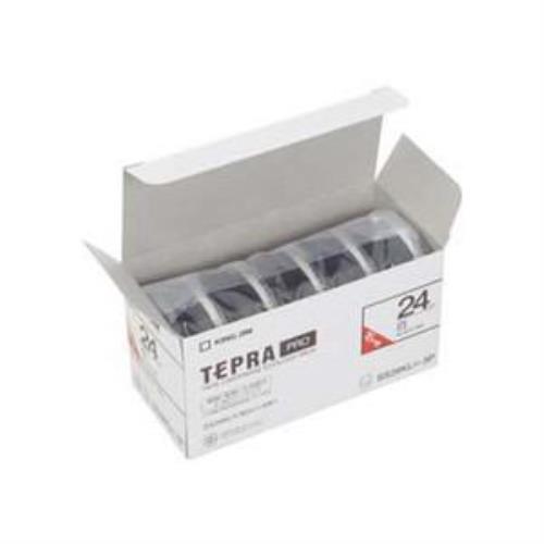 キングジム SS24KL-5P  テプラPROテープカートリッジ エコパック 白ラベルロングタイプ 24mm 5個入り