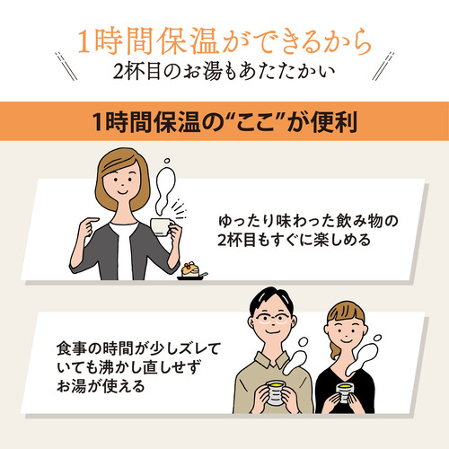 象印マホービン CK-KA10-BM 電気ケトル 1.0L スレートブラック